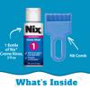 Nix Lice Treatment Killing Creme Rinse & Removal Comb, 2 Fl Oz, Head Lice Treatment Kit to Remove and Prevents Lice & Eggs view 3