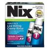 Nix Lice Treatment Family Pack, Kills Lice & Eggs, 2 Bottles Permethrin Crme Rinse (2 Fl Oz Each) & 2 Lice Combs view 1