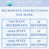 TheraPearl Eye Mask, Flexible Gel Beads for Hot Cold Therapy, Non Toxic Compress for Puffy Eyes, Blue, Reusable view 3