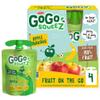 GoGo squeeZ Applesauce and Fruit Puree, Apple Banana, 3.2 oz (Pack of 4), Unsweetened Fruit Snacks for Kids, Gluten Free, Nut Free and Dairy Free, BPA Free Pouches (Packaging May Vary) view 1