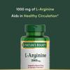 Natures Bounty L-Arginine 1000mg for Supporting Blood Flow and Vascular Function  Non-GMO, Gluten Free, 50 Tablets view 3