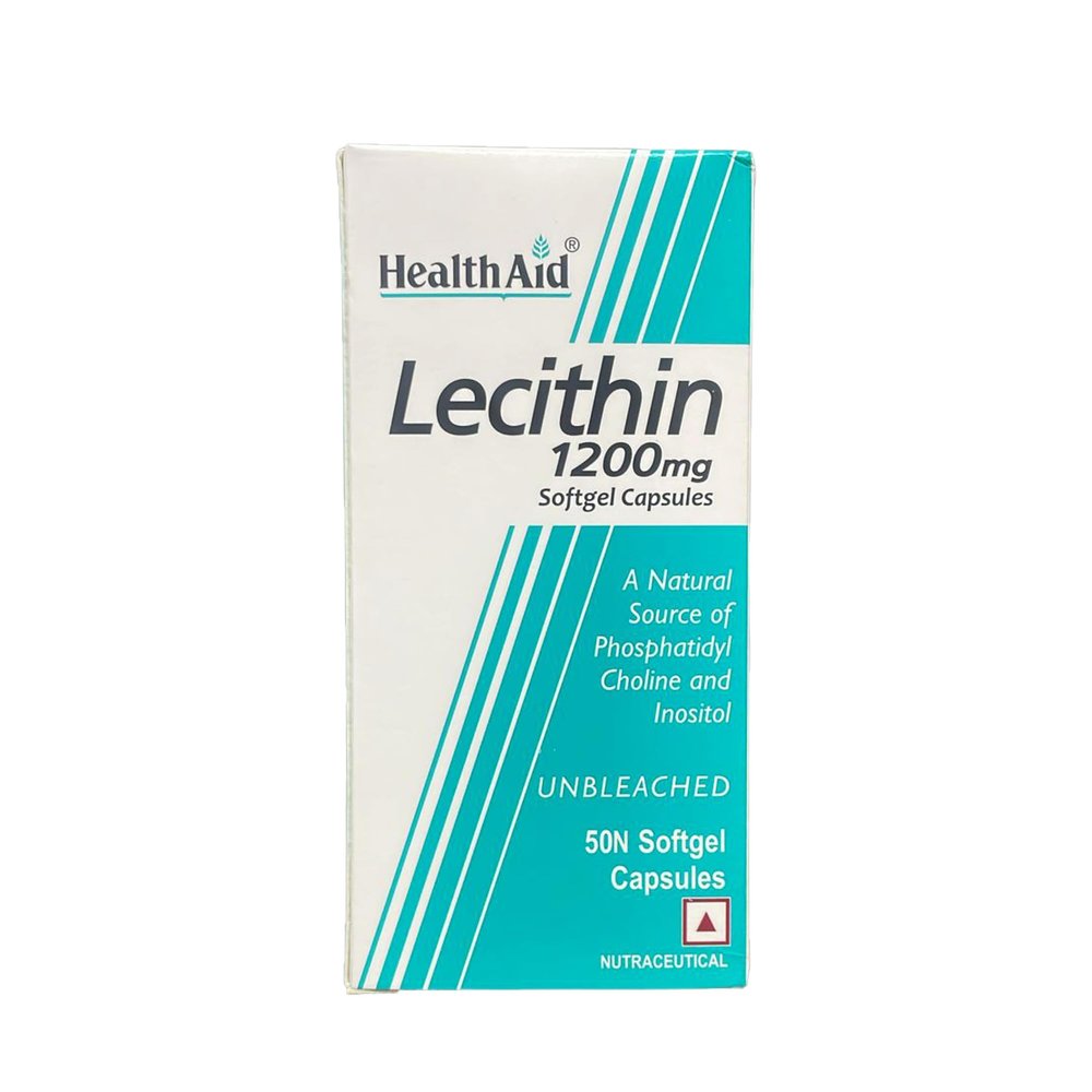 Health Aid Lecithin 1200mg (unbleached) 50 Capsules