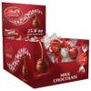 Lindt LINDOR Milk Chocolate Candy Truffles, Milk Chocolate with Smooth, Melting Truffle Center, 25.4 oz., 60 Count view 1