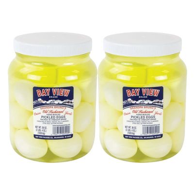Bay View Packing Company Garlic and Onion Pickled Eggs - 2 Jars