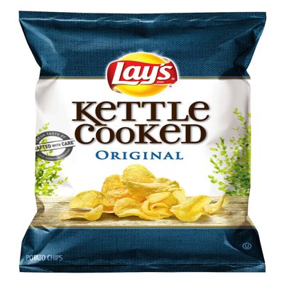 Lay's Kettle Cooked Potato Chips, Original, 8.5 Ounce