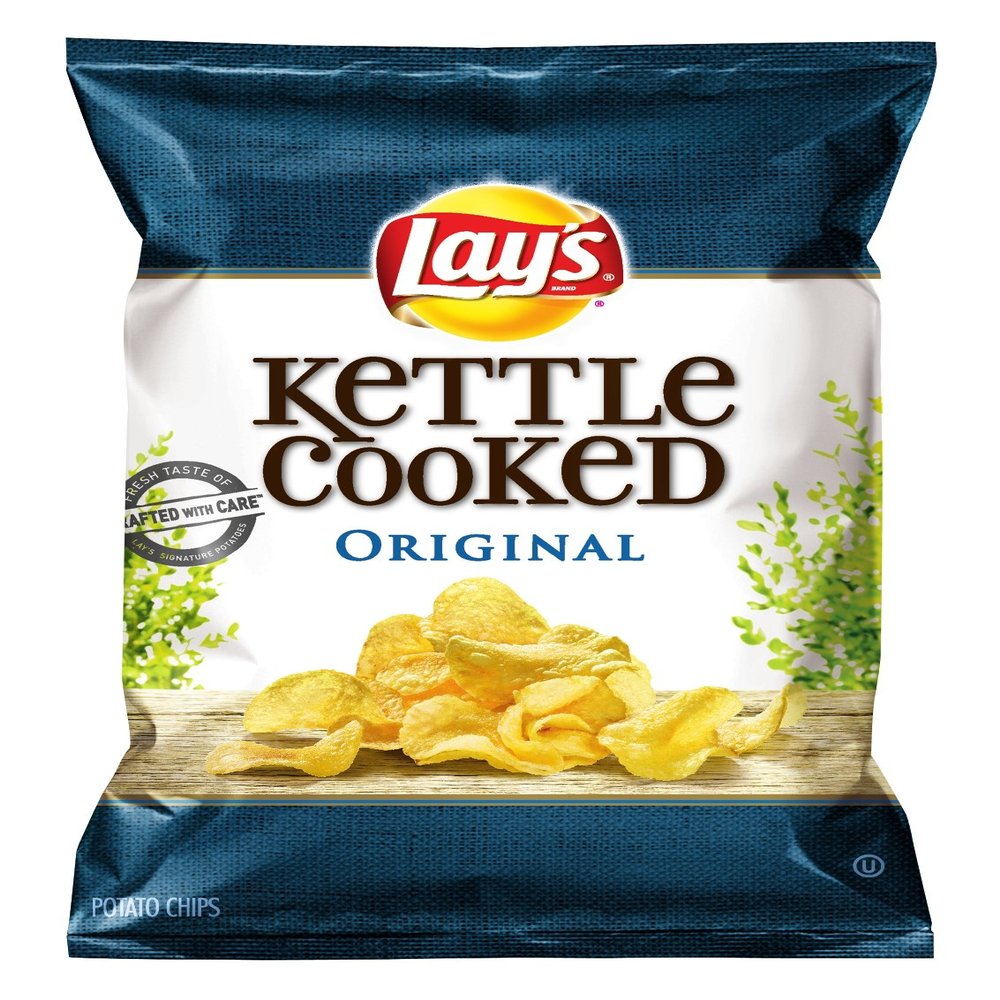 Lay's Kettle Cooked Potato Chips, Original, 8.5 Ounce
