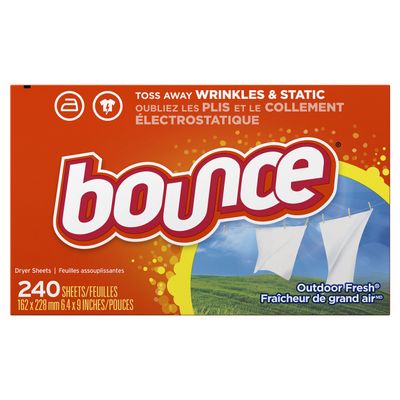Bounce Outdoor Fresh Sheets, 240 Count Boxes (Pack of 3)