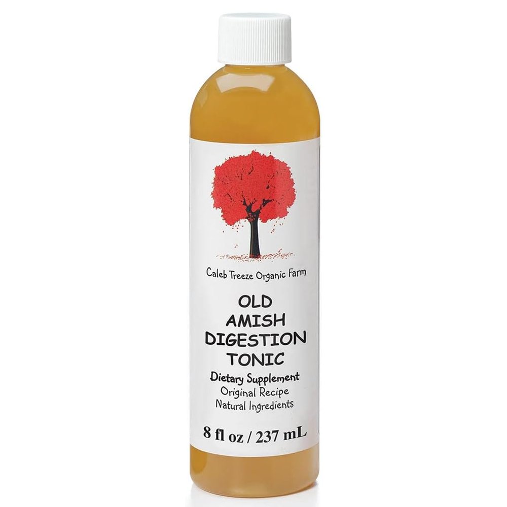 Caleb Treeze Digestion Tonic (Formerly: Stops Acid Reflux) 8 oz  Old Amish Formula | Fast-Acting Natural Digestive Support for Occasional Heartburn, Indigestion and Bloating Relief