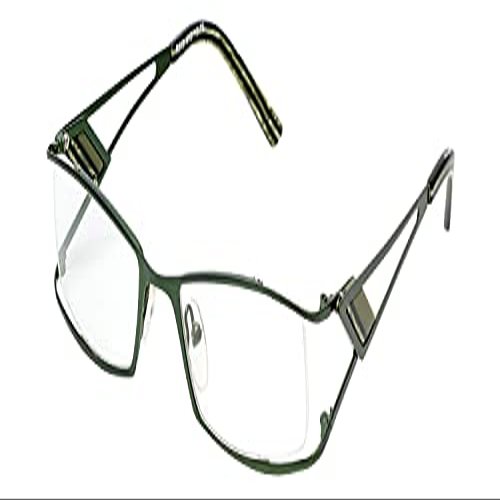 Calabria 813 Retro Designer Reading Glasses 2.25 in Green Women Men Single Power Readers +2.25 Stainless Steel Frame