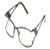 Calabria 813 Retro Designer Reading Glasses 2.25 in Green Women Men Single Power Readers +2.25 Stainless Steel Frame view 1