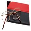 Calabria R753 Designer Rectangular Metal Eyewear Frame  Gold, Unisex Classic Style view 1