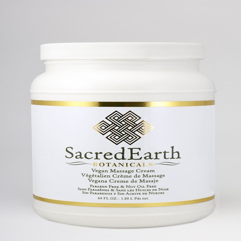 Vegan Massage Cream ( Gallon) - Unscented, Water Dispersible, Nut Oil Free, Gluten Free and Contains Only Certified Organic Oils and Extracts.