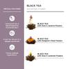 Creano Flowering Tea  Flower Tea Ball Gift set with 17oz Glass Teapot - Black tea view 3