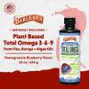 Barlean's Vegan Omega 3 6 9 Flaxseed, Borage and Algae Oil Liquid Supplement, Pomegranate Blueberry, 3,980 mg GLA, EPA and DHA Fatty Acid, Vegan, 16 oz view 2