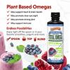 Barlean's Vegan Omega 3 6 9 Flaxseed, Borage and Algae Oil Liquid Supplement, Pomegranate Blueberry, 3,980 mg GLA, EPA and DHA Fatty Acid, Vegan, 16 oz view 3