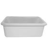 Dish Box 7 white plastic made in USA view 1