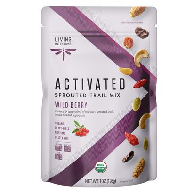 Living Intentions Organic Wild Berry Trail Mix NonGMO Gluten Free Vegan Paleo - 7 Oz