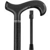 Royal RC Canes Black Carbon Fiber Derby Walking Cane - Triple Wound Adjustable Cane for Men and Women Lightweight Walking Stick for Hiking and Travel view 1