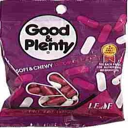 Hershey's Good & Plenty, Licorice Candy (Pack of 36)