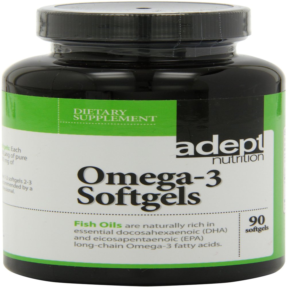 Adept Nutrition Omega-3 Softgels 90-Count
