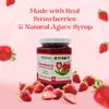 Agave Sweet Strawberry Fruit Spread Sweetened with Agave Syrup | No Sugar Organic Strawberry Jam | No Preservatives, Vegan-Friendly | 10 oz Recyclable Glass Jar view 2
