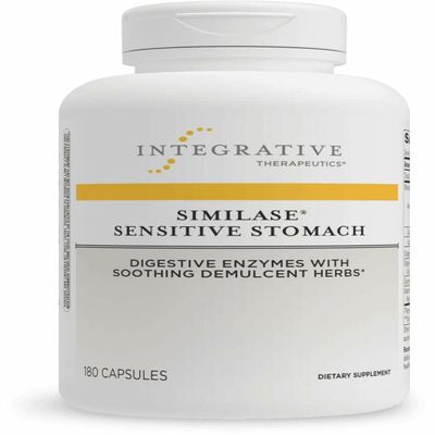Integrative Therapeutics Similase Sensitive Stomach - Support for Sensitive Stomachs* - Dairy-Free & Vegan - 180 Capsules (90 Servings)