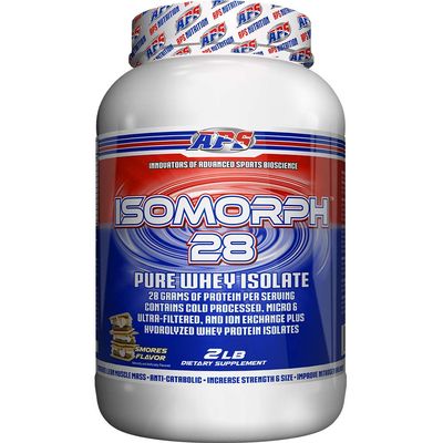 APS Nutrition Isomorph 28 Protein Powder | Pure Whey Isolate | Cold Pressed, Ultra- Filtered, & Ion Exchange Isolates | 28g Protein | 2 Pound (SMores)
