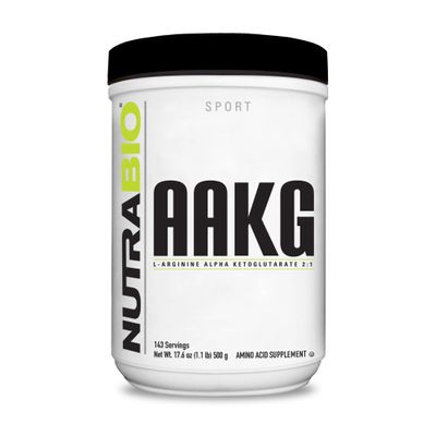 NutraBio Arginine AKG Workout Supplement Powder, 500g Helps Support Lean Mass Gains, Boost Nitric Oxide, and Enhance Muscle Growth