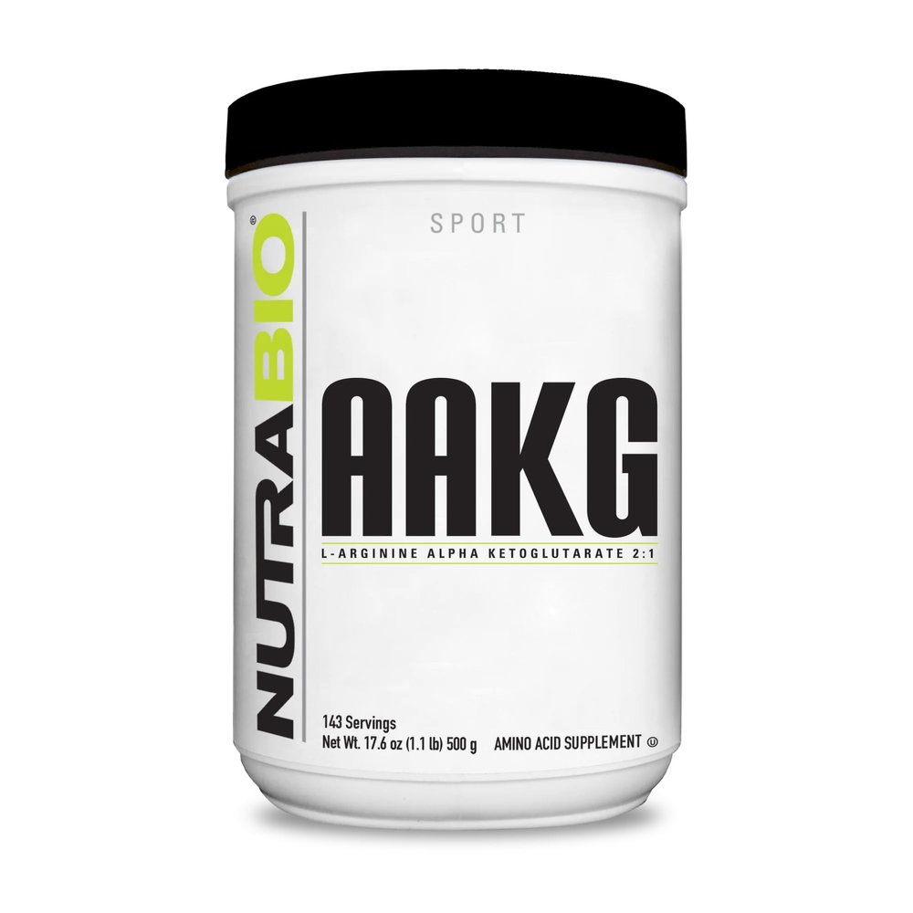 NutraBio Arginine AKG Workout Supplement Powder, 500g Helps Support Lean Mass Gains, Boost Nitric Oxide, and Enhance Muscle Growth