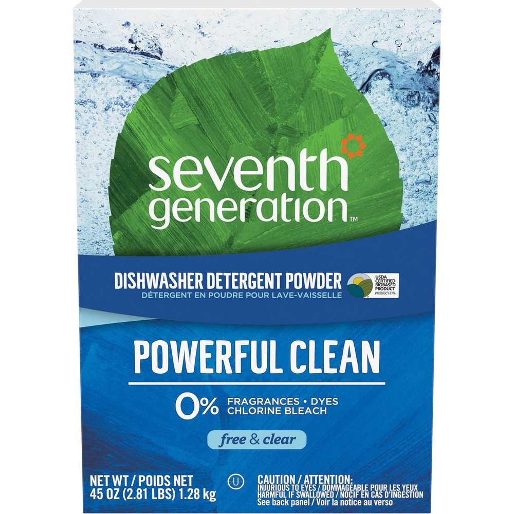 Seventh Generation, Inc 22150 Dishwashing Detergent, Natural, Powder, 45 oz, CL