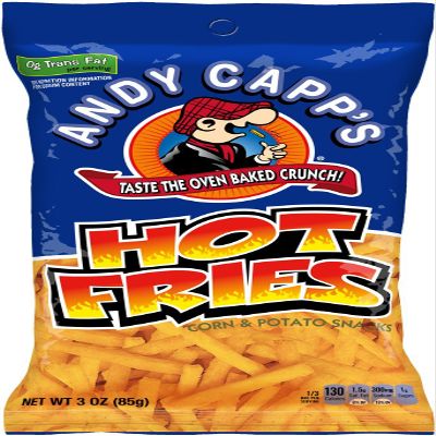 Andy Capp's Hot Fries Snacks, 3 oz, (Pack of 12)