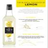 1883 Lemon Syrup for Drinks, Made in France, 1 Liter Glass Bottle view 4