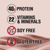Labrada Lean Body MRP All-In-One Chocolate Meal Replacement Shake, 40g Protein, Whey Blend, 8g Healthy EFA's Fats & Fiber, 22 Vitamins and Minerals, No artificial color, Gluten Free, (80 MRP Packets) view 3