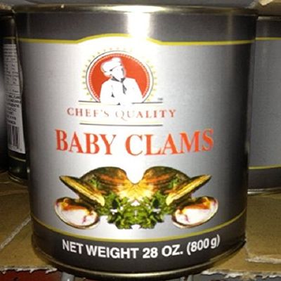 Chef's Quality Whole Baby Clams, 336 Ounce