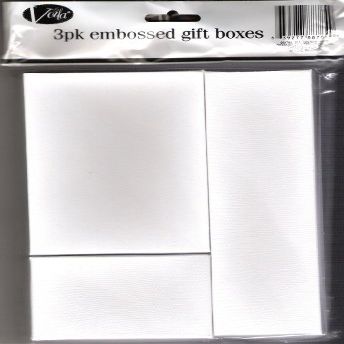 3 Pack Embossed Gift Boxes