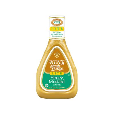 Ken's Steak House Honey Mustard LITE Dressing 16 oz.