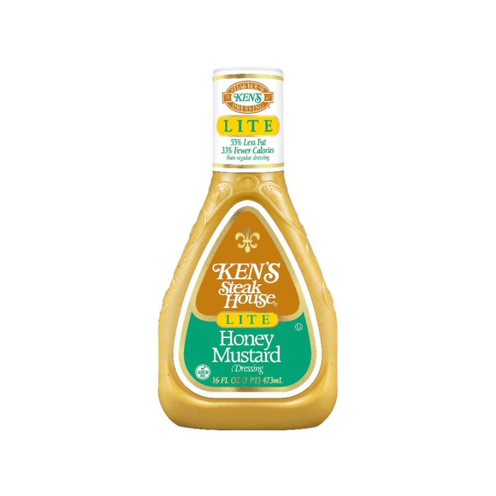 Ken's Steak House Honey Mustard LITE Dressing 16 oz.