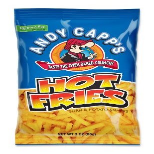 Andy Capp Hot Fries, 3-Ounce Bags (Pack of 35)