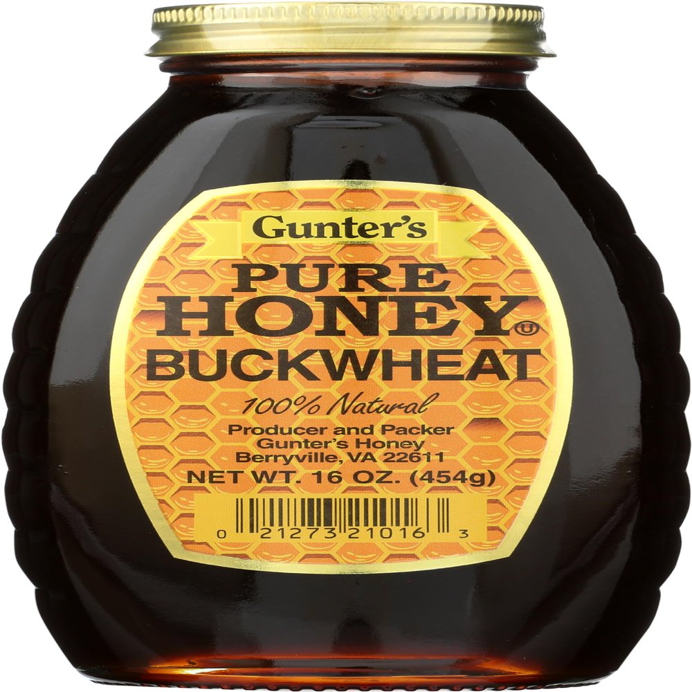 Gunter's Pure Buckwheat Honey, Buckwheat, 16 Ounce