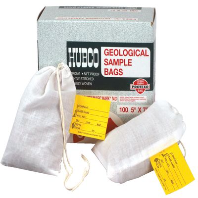 Hubco 485-5X7 Geological Sample Bag, 5" Width x 7" Height (Pack of 100)
