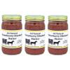 All Natural Butters Strawberry/Rhubarb- 8 Oz Jar - Qty 3 Jars view 1