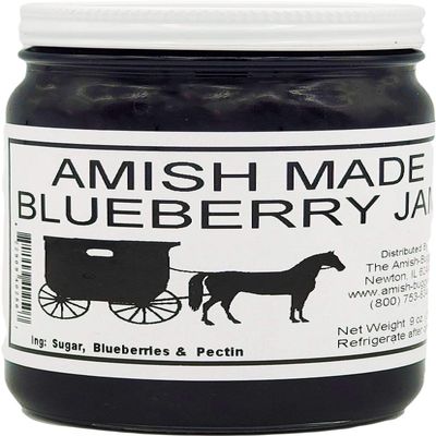 Amish Jam Blueberry - "8 Oz. Jar - Qty 3"