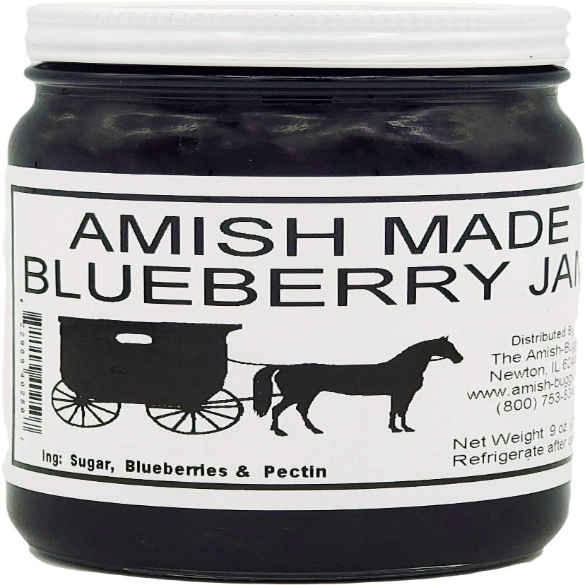 Amish Jam Blueberry - "8 Oz. Jar - Qty 3"