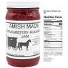 Amish Jam Strawberry Rhubarb - 8 Oz Set of 3 Jars view 2