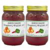 Amish Strawberry Rhubarb Jam - Two 16 Oz Jars view 1