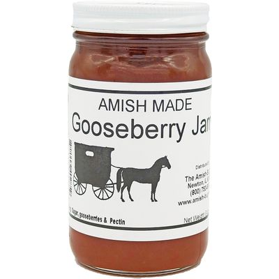 Amish Jam Gooseberry - "8 Oz. Jar - Qty 3"