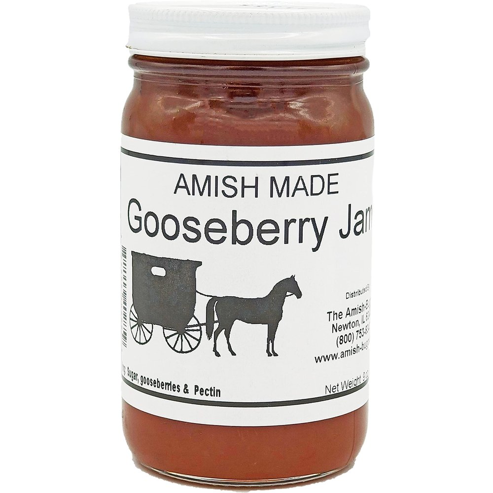 Amish Jam Gooseberry - "8 Oz. Jar - Qty 3"