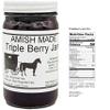 Amish Jam Triple Berry - 8 Oz Set of Three Jars view 2