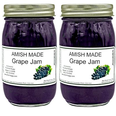 Amish Grape Jam - Two 16 Oz Jars