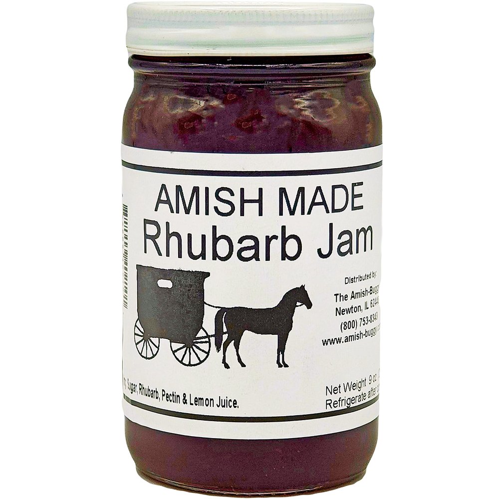 Amish Jam Rhubarb - 8 Oz Set of Three Jars